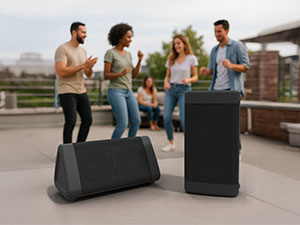 OontZ Angle 3 Bluetooth Speaker, Black
