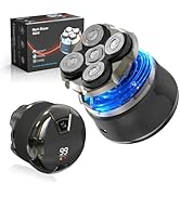 Head Shavers for Bald Men, 5D Magnetic Bald Head shavers Waterproof Mens Head Shaver for Wet/Dry ...