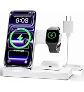 Wireless Charger Stand Charging Station: 3 in 1 Charger Stand Multiple Devices for Apple - iPhone...