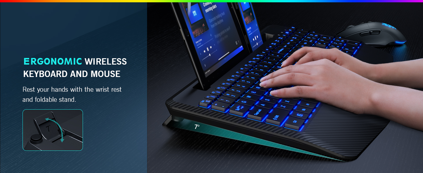 ergonomic keyboard adjustable tilt leg school supply