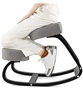 Giantex Ergonomic Kneeling Chair, Rocking Posture Chair with Padded Cushion, Knee Chair for Back ...