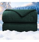 bedsmile Waffle Weave Cooling Comforter Queen Size, Q-Max 0.45 Reversible Cooling Blanket for Hot...
