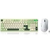 LEOBOG A98 Wireless Mechanical Keyboard and Mouse Combo, RGB Backlit Rechargeable 8000mAh Battery...