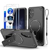 for Samsung Galaxy A05S case[Compatible with MagSafe][with 2 * 9H Tempered Glass Screen Protector...