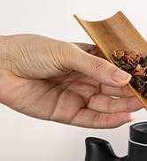 ZENS Tea Cup with Infuser and Lid, 14.5oz Gradient Blue Tea Mug for Loose Leaf Tea Steeper, Wood ...