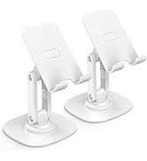 OMOTON Cell Phone Stand for Desk, 2 Pack Adjustable Foldable Phone Holder, 360 Swivel Mobile Stan...