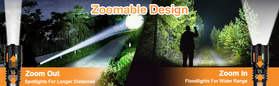 Flashlights High Lumens Rechargeable 3 PCS