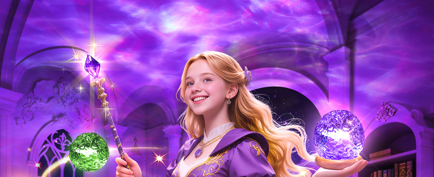 Mood Lighting Crystal Lamp Ocean Light Projector for Bedroom Ocean Room Decor for Teen Girls Gifts