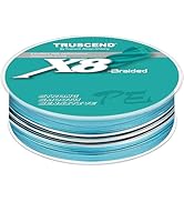 TRUSCEND Braided Fishing Line, Abrasion Resistant, No Stretch Braided Lines 8 Strands, Smaller Di...