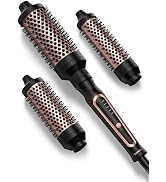 Terviiix PRO Thermal Brush Set, 3-in-1 Curling Brush | Detachable Head (1.25'', 1.5'', 1.77''), A...