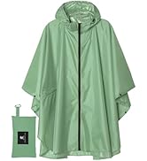 SaphiRose Unisex Rain Poncho Raincoat Hooded for Adults Women with Pockets