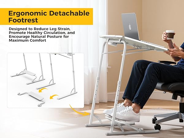 Laptop Table with 15 Custom Heights &amp;amp; Angle Combinations