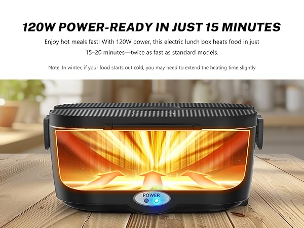 lunch box that heats up food