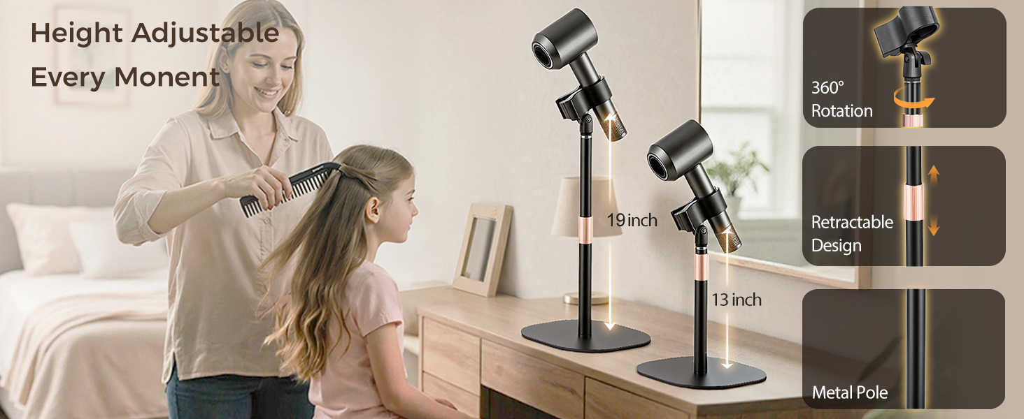 hair dryer stand