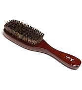 Diane Premium 100% Boar Bristle 7 Row Wave Brush for Men and Barbers, Medium-Firm Bristles for Th...