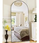 Full Length Mirror, 58"x19" Arch Floor Mirror, Floor Standing Mirror Freestanding Arch Full Body ...