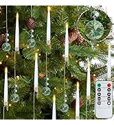 LACGO Christmas Tree Candles with Remote, 12 Pack Battery Operated Christmas Candles, LED Candles...