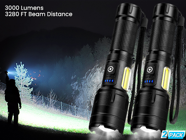3000 Lumens flashlights