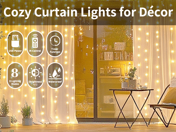 fairy curtain lights
