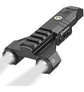 DARKFANG 1450 Lumen Tactical Flashlight Low Profile Design Rechargeable Weapon Light for Picatinn...