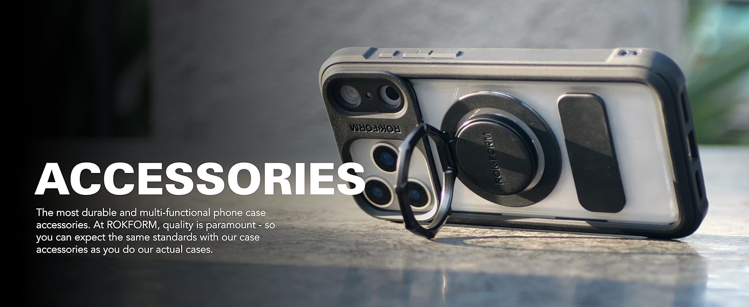 Rokform accessories; car accessories; 17 magnetic car mount; carcasa iphone 17 accessorio para auto