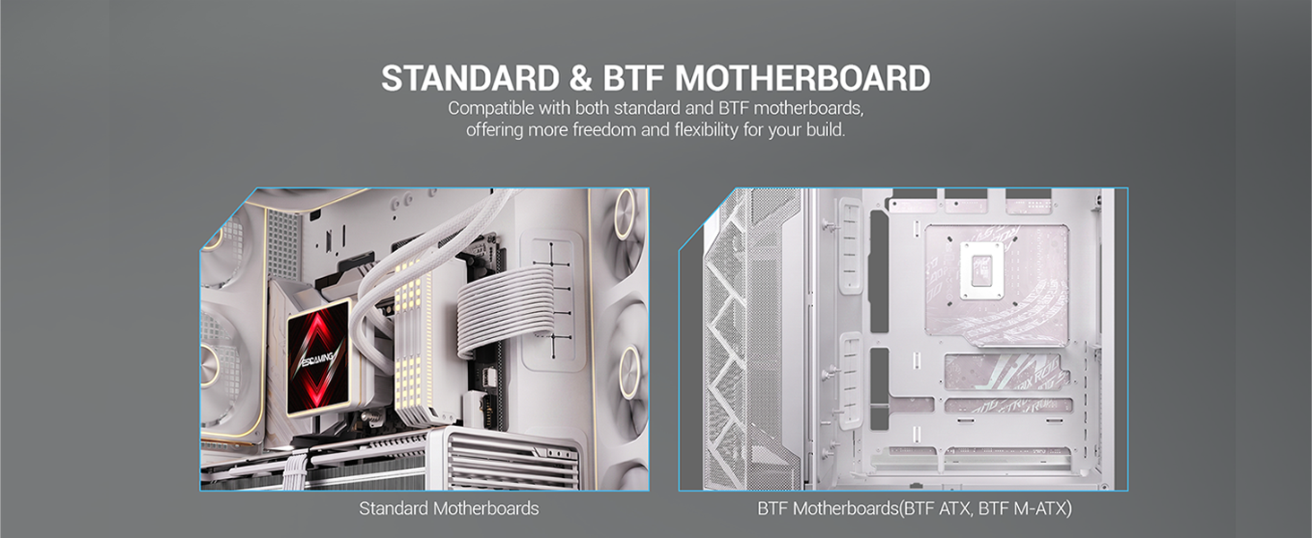EDGEFLOW ATX PC GAMING CASE WHITE