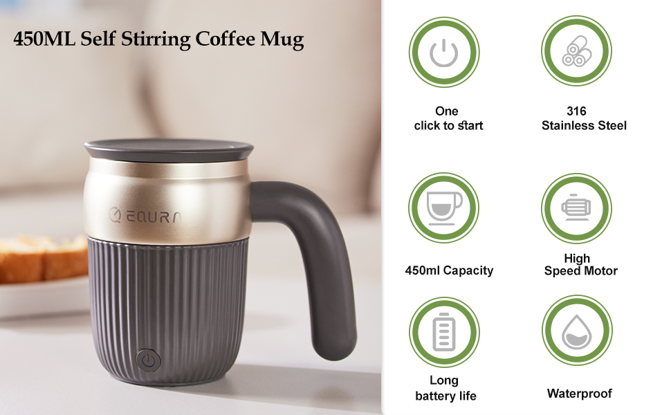 Self Stirring Coffee Mug