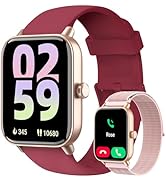 Smart Watches for Women, 1.85" Alexa Fitness Trackers with Call &amp; SMS, Heart Rate, SpO2, Stress &amp;...