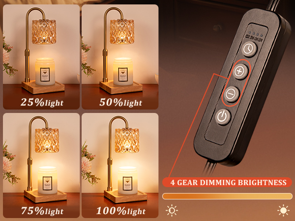 candle warmer lamp with timer