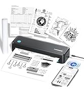 TYPONOS Portable Printers Wireless for Travel, Receipt Printers Support 2" to 8.5" Width Thermal ...