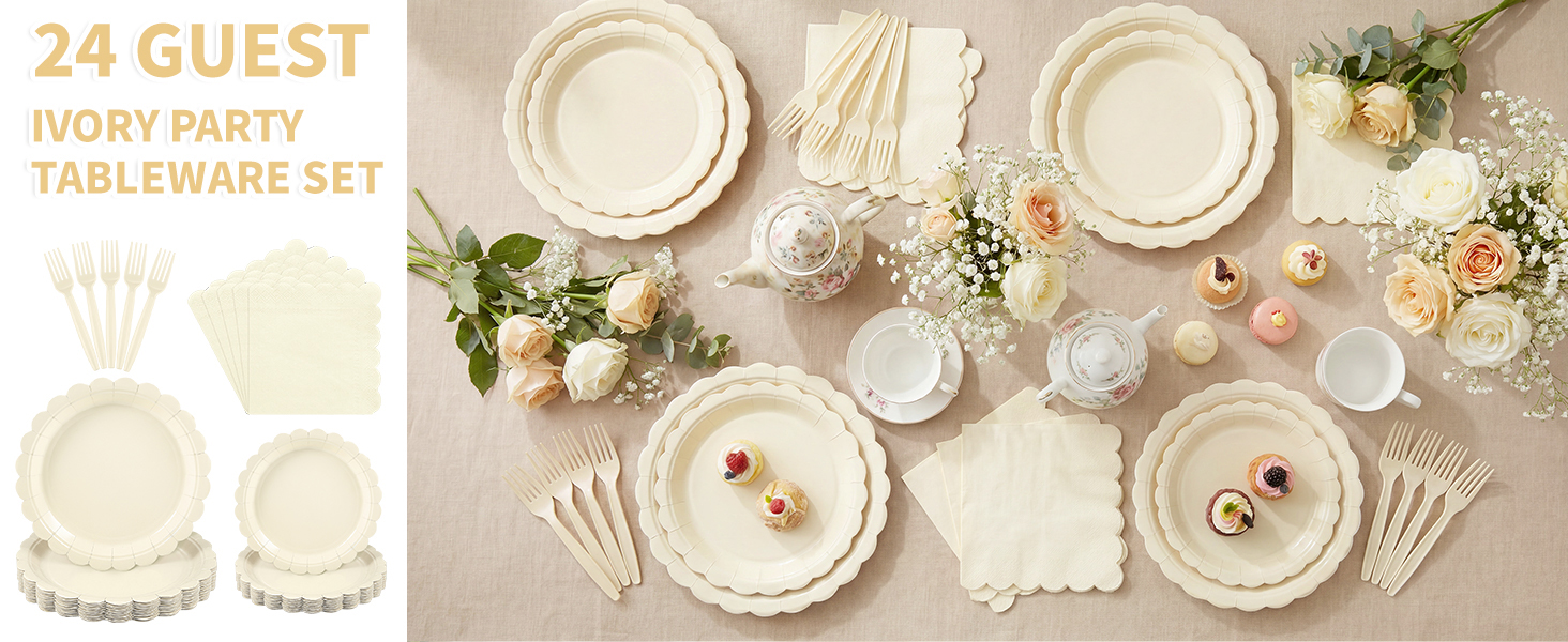 ivory plates