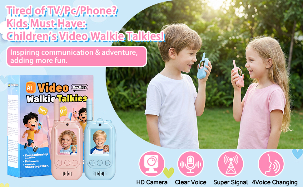 video walkie talkies for kids