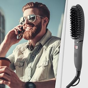 male hairstyling hair straightener cepillo para la barba peine barba cepillo barba productos