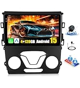 [4+128GB]Android 15 Car Stereo for Ford Fusion Mondeo 2013 2014 2015 2016 2017 2018 2019 with Wir...