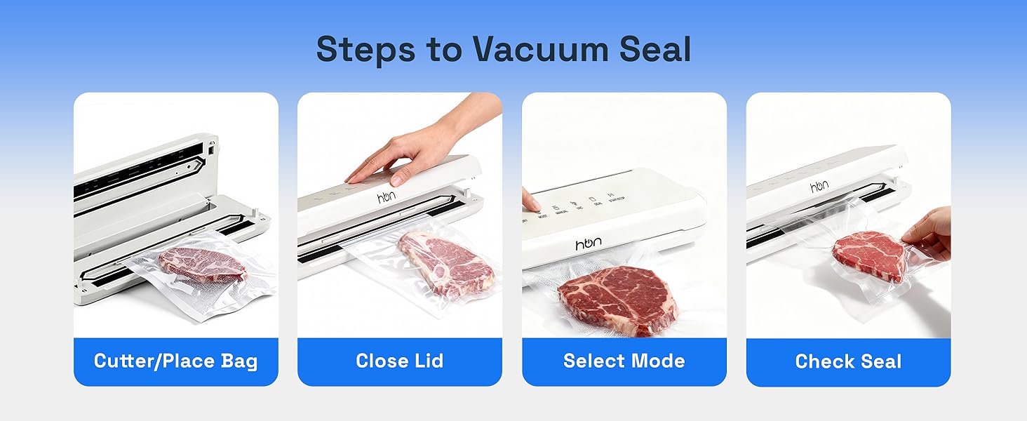 steps to vacuum seal