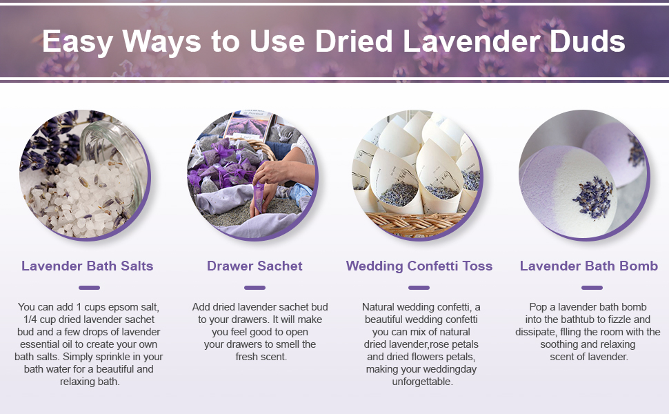 Easy ways to use dired lavender buds