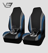 CAR PASS AquaShield Neoprene Waterproof Car Seat Covers for Front Seats Only, High Back Bucket Se...