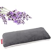 Comfheat Lavender Weighted Eye Pillow for Yoga, Microwavable Moist Heat Eye Compress Mask with Wa...