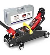 DNA MOTORING TOOLS-00234 Low Profile Hydraulic Trolley Service/Floor Jack, 2 Ton (4000 lbs) Capac...