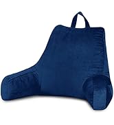 downluxe Reading Pillow with Support Arms, Bed Pillows for Sitting Up in Bed / Couch, Large Adult...