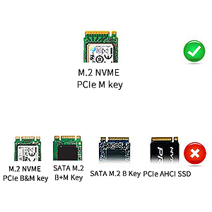 Tool-free enclosure adapter nvme reader