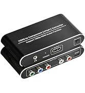 HDMI to Component Converter, HDMI to YPbPr 5RCA RGB Converter with Scaler Function up to 1080P@60...