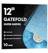 Gatefold Record Sleeves Albums Covers: 12 inch Vinyl Record Outer Sleeves 3 Mil Plastic Clear LP ...