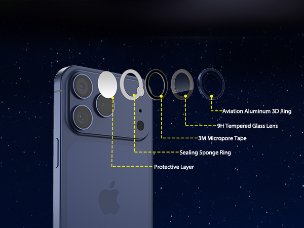 iphone camera lens protector 17 pro