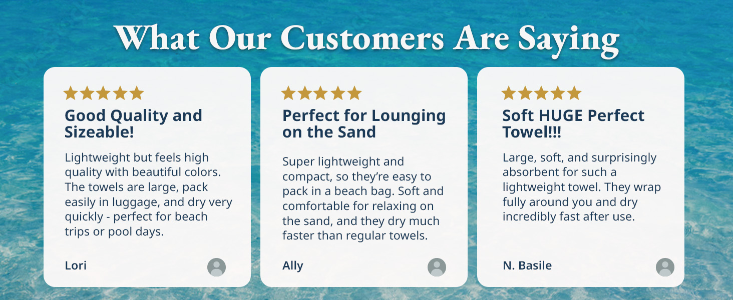 Our customer testimonies