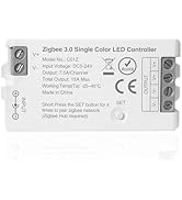TUNICHX ZigBee 3.0 LED Controller C01Z Single Color PWM LED Strip Bulb Dimmer Compatible with Ech...