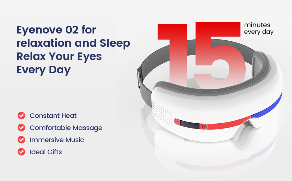 eye massager with heat and vibration