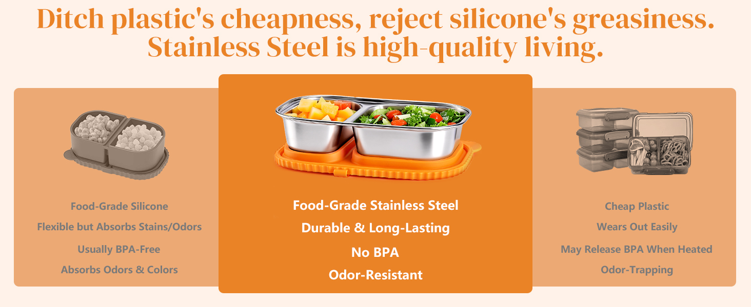 Stainless Steel Snack Containers