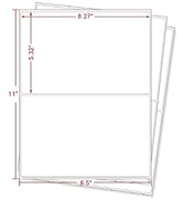 Round Corner Half Sheet Shipping Labels 2-UP Click-n-Ship Mailing Postage Labels (Compare to Aver...