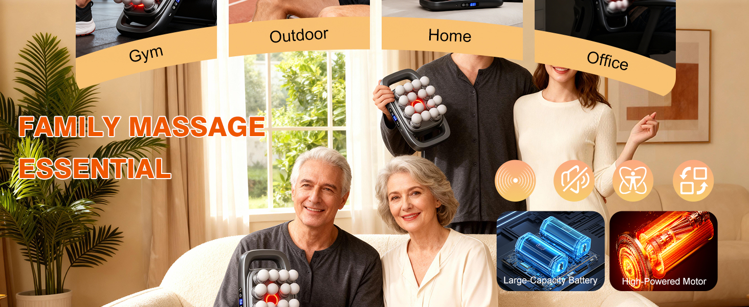 back massager for pain relief deep tissue